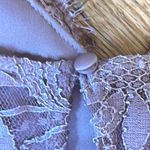 Mi Ami Lace Button Front Teddy Bodysuit Lilac Purple Adjustable Straps Layering Size M Photo 9