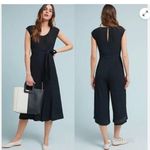 Anthropologie  Abbey Cropped Jumpsuit Black Photo 8