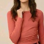 Listicle Ribbed Ruched Top Photo 2