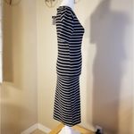 Rue 21 NWT!  Black White Striped Ribbed Knit Form Fitting Dress Size Medium Photo 5