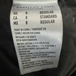 American Eagle Womens Size 8 Low Rise Baggy Wide Leg Jeans Black Wash Stretch Photo 6