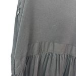 Chelsea and Violet NWT  Black Peasant A-Line Shoulder Tie Bow Dress Size S Photo 4