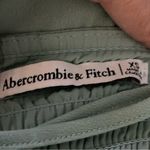 Abercrombie & Fitch  pale green slit front corset seamed midi dress. XS Photo 5
