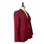 PRETTYGARDEN New Blazer 2 Button Pockets Notch Lapel Cranberry Red Women’s XL Photo 3