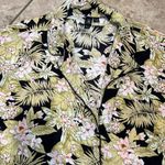 Volcom Black and Green Oversized Tropical Shirt Size M/L Photo 3