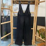 Free People A Line Wide Leg Cropped Plunging V Neck Denim Overalls - Sz 8 π§‘π Photo 6