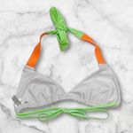 NEW Ola Vida S Bikini Top Neon White Swimwear Beach Sports Illustrated KateUpton Photo 3