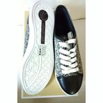 Michael Kors New! Women's MK Logo City Sneakers Shoes Laceup Size 7.5 Graphite Photo 7