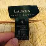 Vintage Lauren Ralph Lauren Cream Cable Knit Fisherman Crew Neck Sweater Size M Size M Photo 4