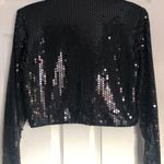 Nicole Miller Black Sequined Bolero Jacket Photo 1