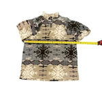 Active Studio Southwestern Snowflake Tribal 1/4 Zip Fleece Jacket Womens Size L Blue Size L Photo 2