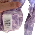 BP Nordstrom NEW purple ivory tie dye long sleeve lace crew neck XS Photo 3