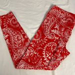 LuLaRoe 3/$15 LULA ROE Red & White Bandana Print Boho Chic Leggings, TC Photo 0