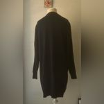 Women's Black Size M Open Front Long Sleeve Cardigan Size L Photo 3