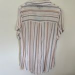 Fortune + Ivy  from stitch fix Woman’s Striped Button-Down Blouse - Beige and Gray Photo 4