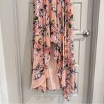 Eliza J  Blush Floral Print Surplice‎ Dress Size 10 Photo 5