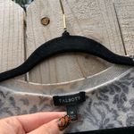 Talbots medium Black‎ Cream Floral Shimmer Gold Women’s Cardigan Sweater Photo 3