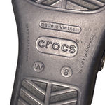 Crocs Women's Black and White Sandals Size 8 Photo 4
