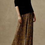 Ralph Lauren Purple Label Python Print Silk Chiffon Palazzo Pants Womens 4 NWT Brown Photo 8