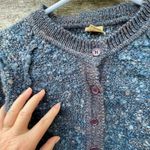 Fagro Strickmoden size Large German boho lagenlook cardigan. Blue Photo 5