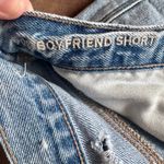 American Eagle 90s Boyfriend Distressed High Rise Button Fly Jean Shorts Sz 4 Photo 6