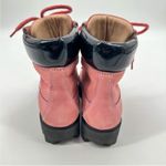 Acne Studios  Telde Pink Calfskin Chunky Platform Hiking Lug Boots 35 Photo 5