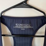 Beyond Yoga  Work It Over Longline Sports Bra In Navy- Size Medium Photo 5