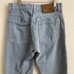 Calvin Klein Vintage 90s Blue Denim Leather Patch Fray Hem High Rise Mom Jeans Photo 7