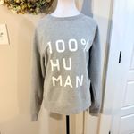 Everlane French Terry 100% Human Spellout Typography Sweatshirt Unisex Gray~Sπ Photo 8