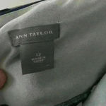 Ann Taylor NWOT  navy and blue, wide strap tank with front ruching; size 14 Photo 4