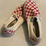 Vans  Classic Red and White Checkered Slip-On men or Women’s. Men’s 6.5 Women 8.0 Photo 0