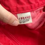 J Brand Cut Off Short Size 29 Bright Red Denim Jean Short 100% Cotton Raw Hem Photo 6