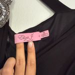 Eliza J  Black One Shoulder Dress with Silver Embellishment Photo 3