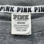 PINK - Victoria's Secret Victoria’s Secret PINK Gray Cheetah Flannel Sweatshirt Photo 8
