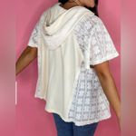 Olí & Hali oversized short sleeve zip up hoodie Size S Photo 2