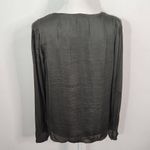 Carmen Marc Valvo Green Blouse NWT Size Small Dark Green Top Photo 3