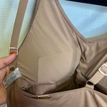 Nicole Miller  Studio Toasted Coconut‎ Deep V Neck Belted One Piece Swimsuit XXL Photo 8