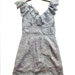 Saylor Adwoa Lilac Lace Mini Dress Ruffle Photo 3