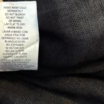 Vitamin A  Size S Playa Linen Boyfriend Shirt Coverup Black EcoLinen Linen Photo 5