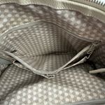 Brighton Cream & Tan Raffia Leather Shoulder Tote Bag Purse Photo 9
