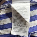 J.Crew One-shoulder Blue White Stripe Ruffle Jumpsuit Photo 6