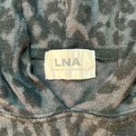 LNA California Hoodie Sweatshirt Cheetah Animal Print Gray Women’s Medium Photo 3
