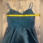 JJ's House  Teal Lace Satin Dress Photo 6