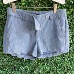 J.Crew - NWOT | Chambray Scalloped Shorts Photo 6