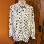 Alfred Dunner Vtg 80s  Bow neck blouse Photo 4