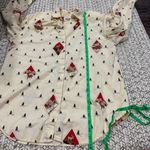 Jennifer Moore  Adventure Vintage Yellow Outdoors Long Sleeve Button Down Shirt Photo 10