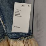 Urban Outfitters Kimchi Blur  Denim And Lace Coquette Ruffle Tube Top Size L NWT Photo 5