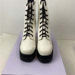 Madden Girl  Stylish White Lace-Up Women's Boots- size 7.5 Photo 2