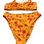 Free People New INNER RELM WILDFOX HIGH WAIST BOTTOMS VINTAGE YELLOW large Photo 7