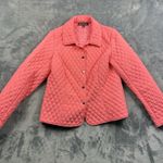 Briggs New York  Women Jacket PL Pink Quilted   Solid Short Button Polyester Photo 0